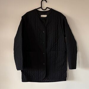 Everlane Black Quilted Utility Jacket